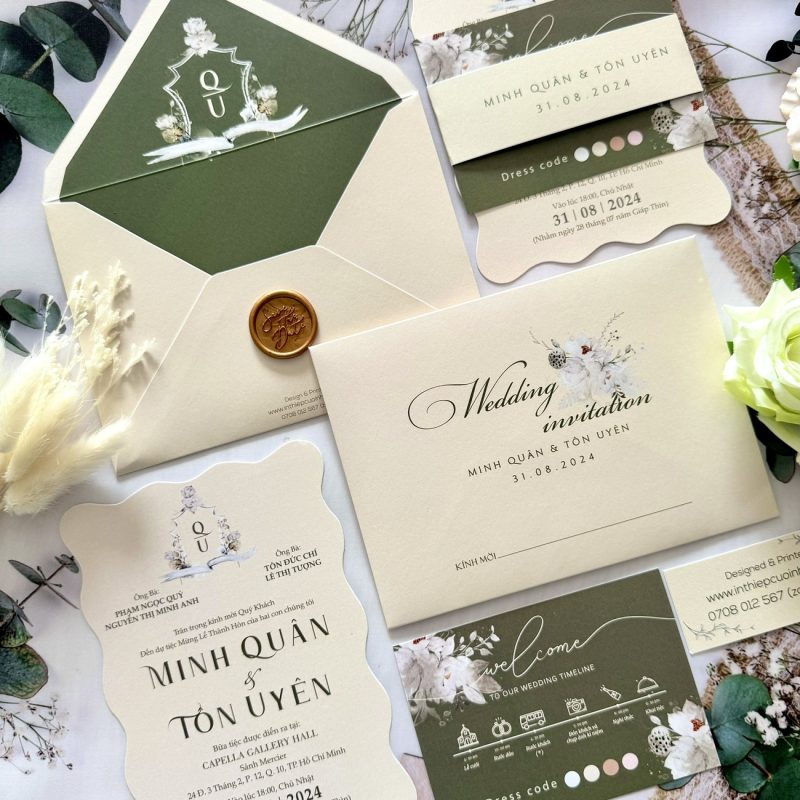 In thiệp cưới nhanh 30 Thiệp Cưới D-503